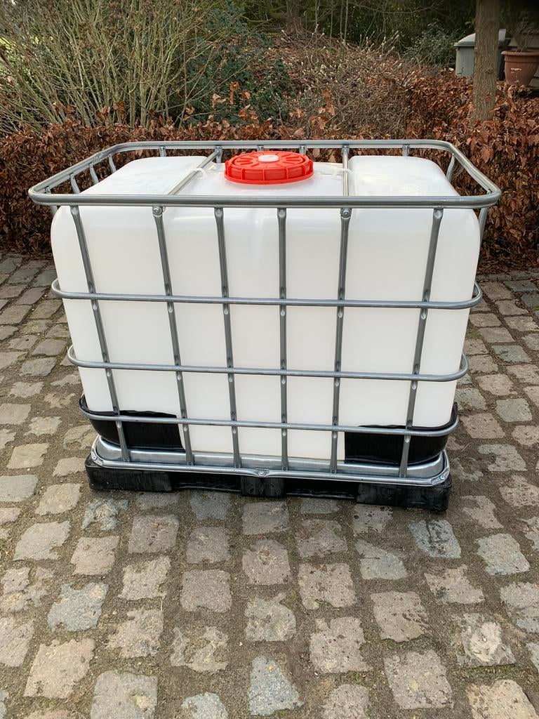 VOORJAARSPROMO ✅✅✅ IBC 600 liter op kunststof pallet, Tuin en Terras, 150 liter of meer, Ophalen, Zo goed als nieuw, Kunststof
