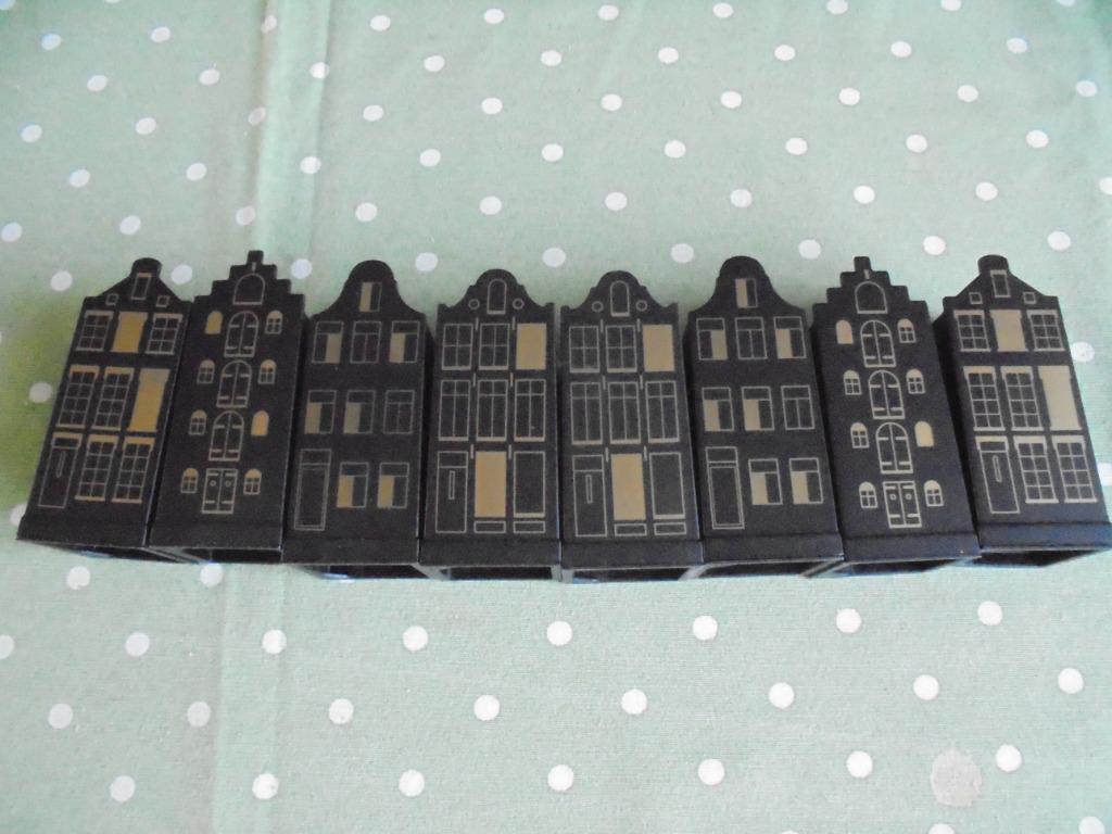 8 maisons d'Amsterdam en plastique, Enlèvement ou Envoi, Comme neuf