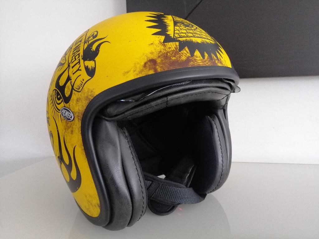 Casque Premier jet vintage Taille L, Motos, Enlèvement, L