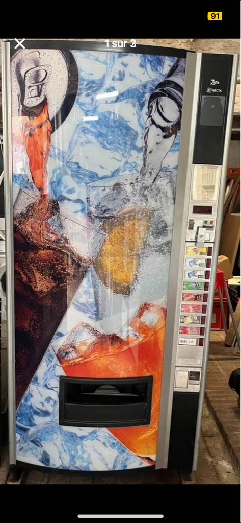 Distributeur de boissons froides, Enlèvement, Boissons