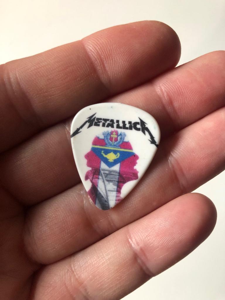 Metallica original Austin Texas USA Guitarpick 2018 plectrum, Ophalen of Verzenden, Zo goed als nieuw