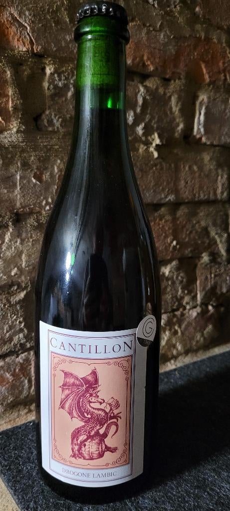 Cantillon Drogone Lambic 2021 Edition limitée, Ophalen of Verzenden, Zo goed als nieuw, Flesje(s), Overige merken