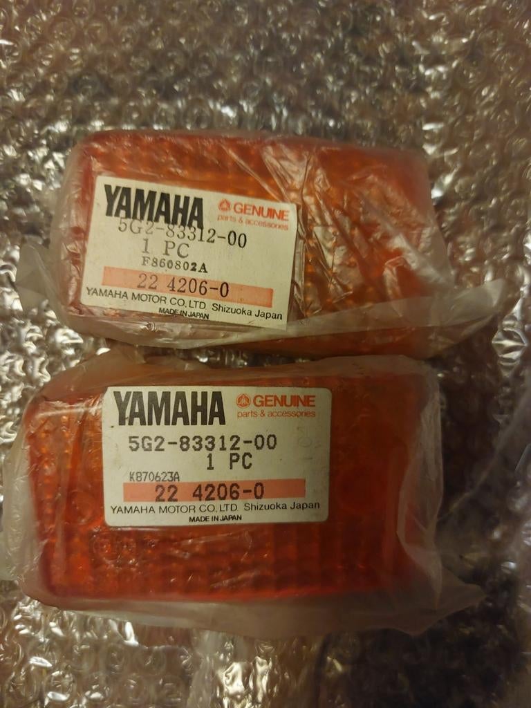 Lentilles de clignotant Yamaha NOS, Enlèvement ou Envoi