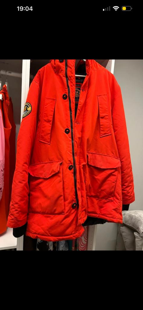 Veste d'hiver rouge Superdry, Rouge, Enlèvement ou Envoi, SuperDry, Comme neuf