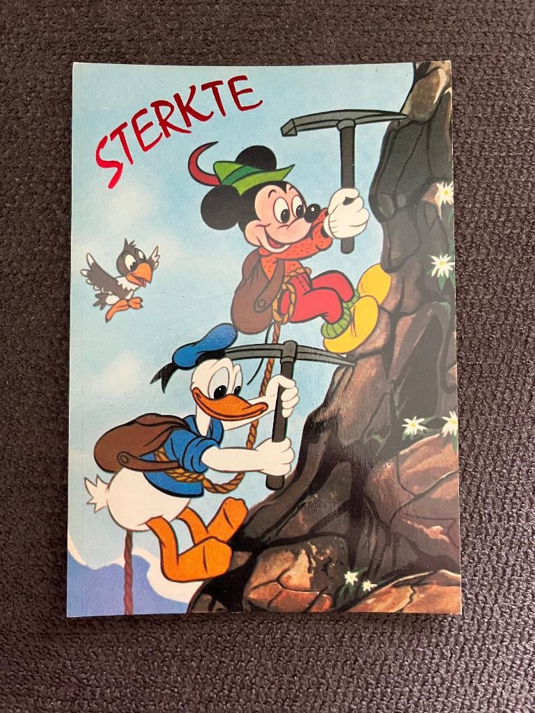 Postkaart Mickey Mouse Sterkte, Verzamelen, Verzenden, Mickey Mouse