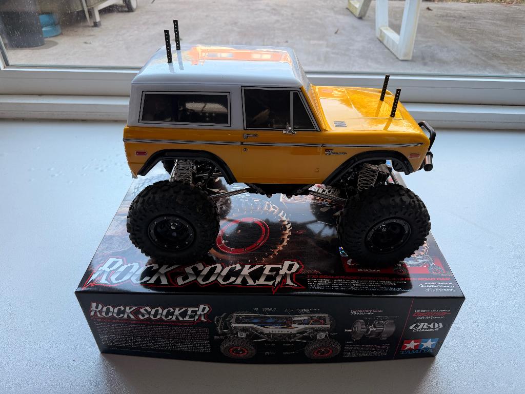 Tamiya Rock Socker CR-01 - Veel Upgrades - Bronco ’73 Body, Hobby & Loisirs créatifs, Modélisme | Radiocommandé & Téléguidé | Voitures
