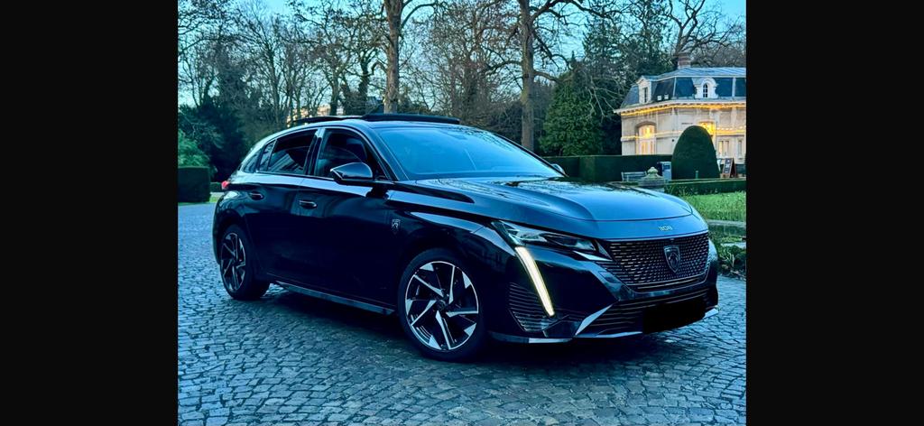 Peugeot 308 GT Line Black Night Edition 2022/ 75.000km, Autos, Achat, Entreprise, Alcantara, Noir