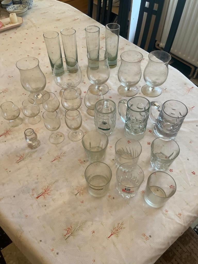 Panoplie de verres, Maison & Meubles, Verre ou Verres, Verre, Enlèvement, Utilisé