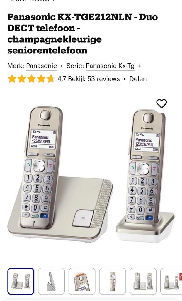 Panasonic huistelefoon, Telecommunicatie, Vaste telefoons | Handsets en Draadloos, Ophalen, Zo goed als nieuw