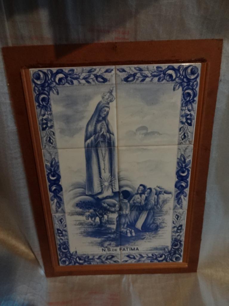 Religeuze kader in tegels N.S. Fatima, Ophalen of Verzenden