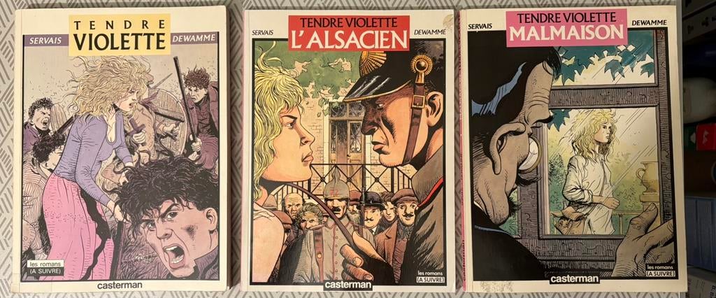 Tendre Violette – Servais – lot 3 BD Casterman, Boeken, Stripverhalen, Gelezen, Ophalen of Verzenden