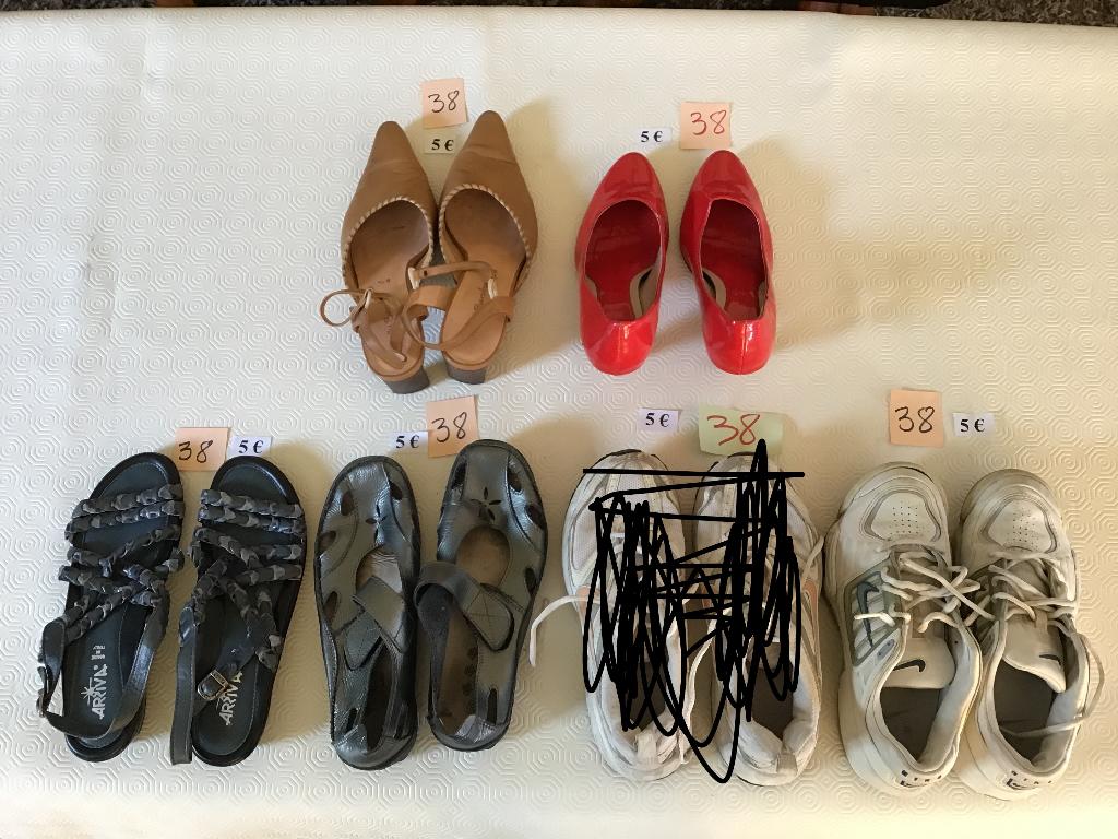 6 paar dames schoenen maat 38 aan 5 € per paar, Ophalen of Verzenden, Zo goed als nieuw