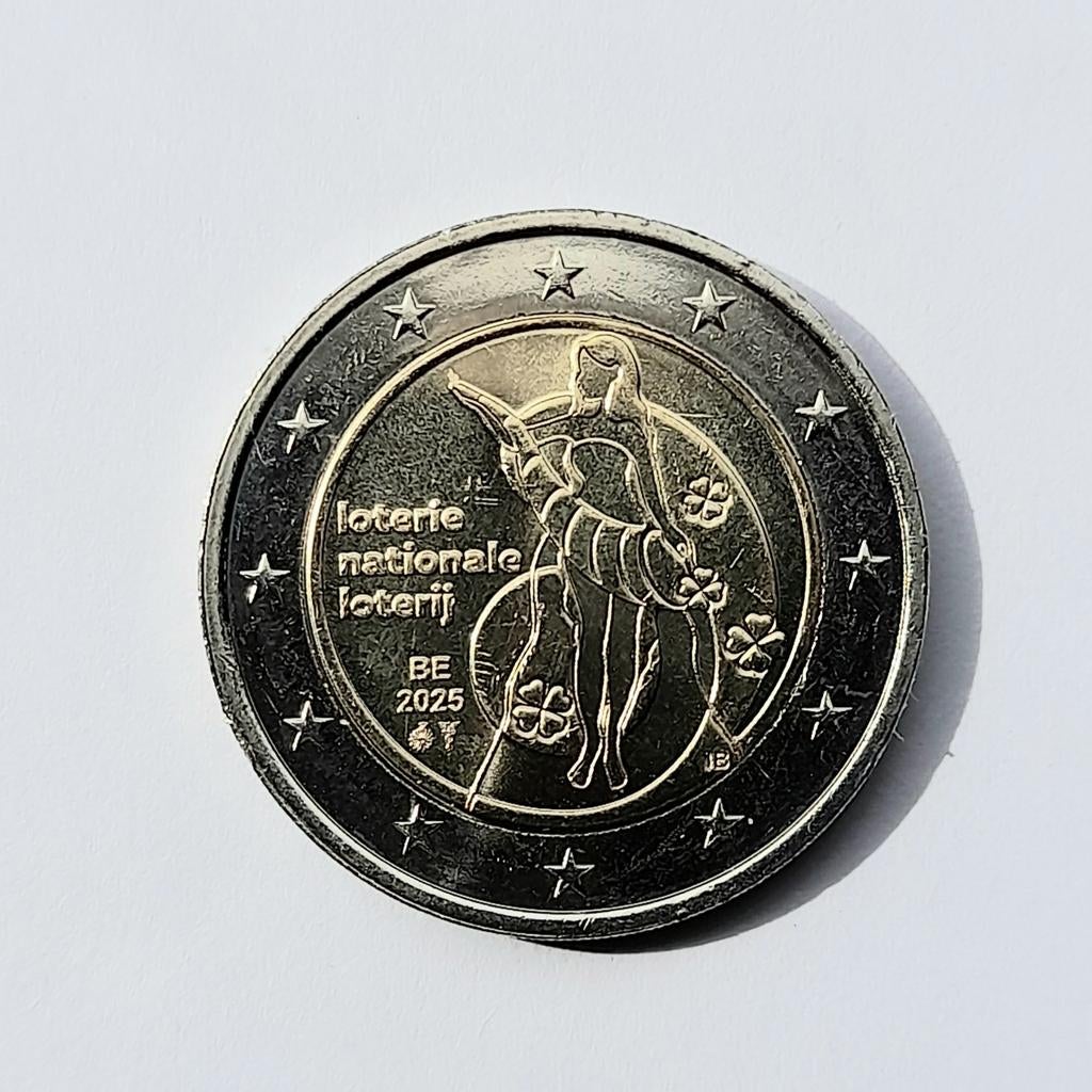 €2,00 Nationale Loterij België  (931), Ophalen of Verzenden, België, 2 euro, Losse munt