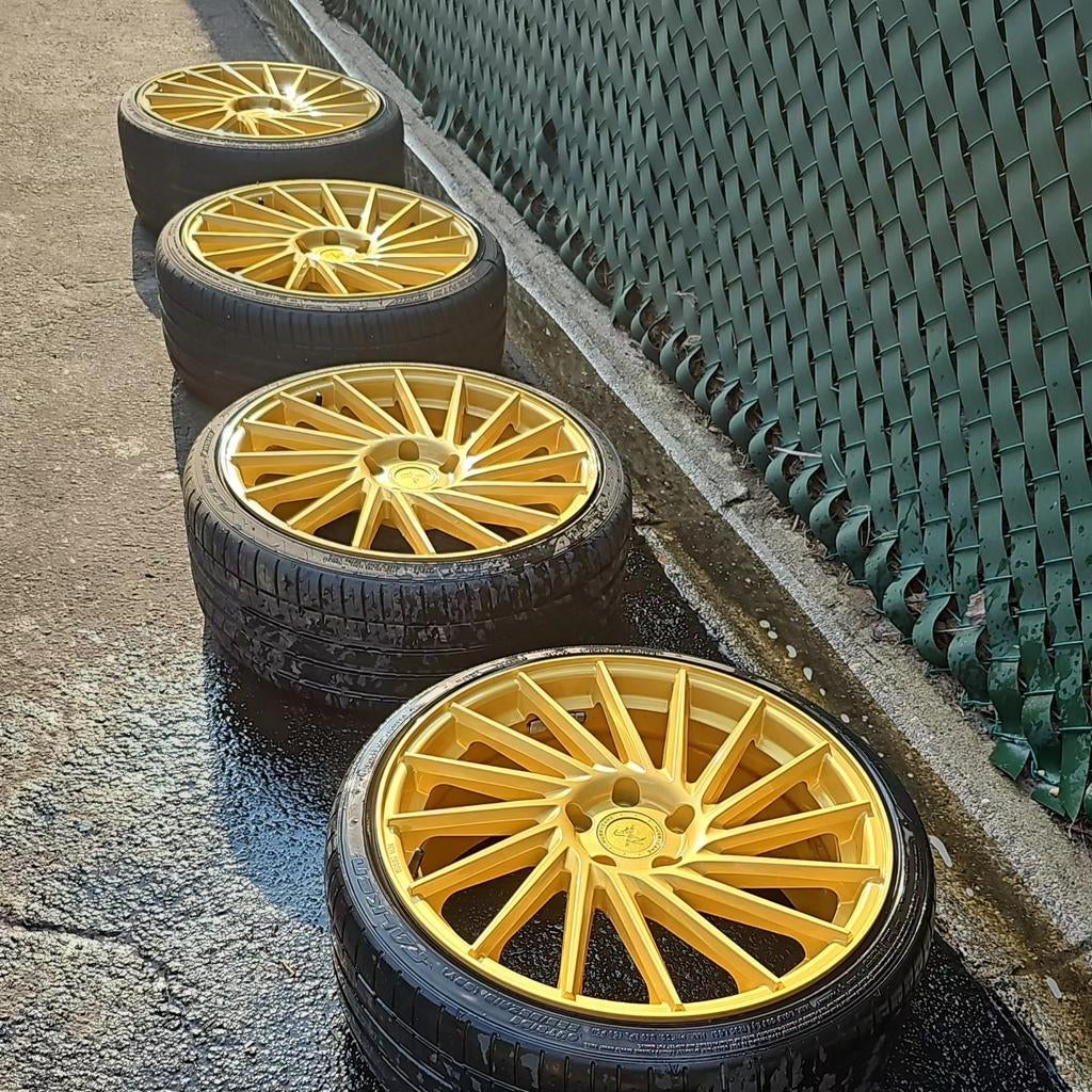 Jantes Keskin 19 pouces 5x112, peinture dorée personnalisée, Autos : Pièces & Accessoires, Enlèvement, 19 pouces, Jante(s)