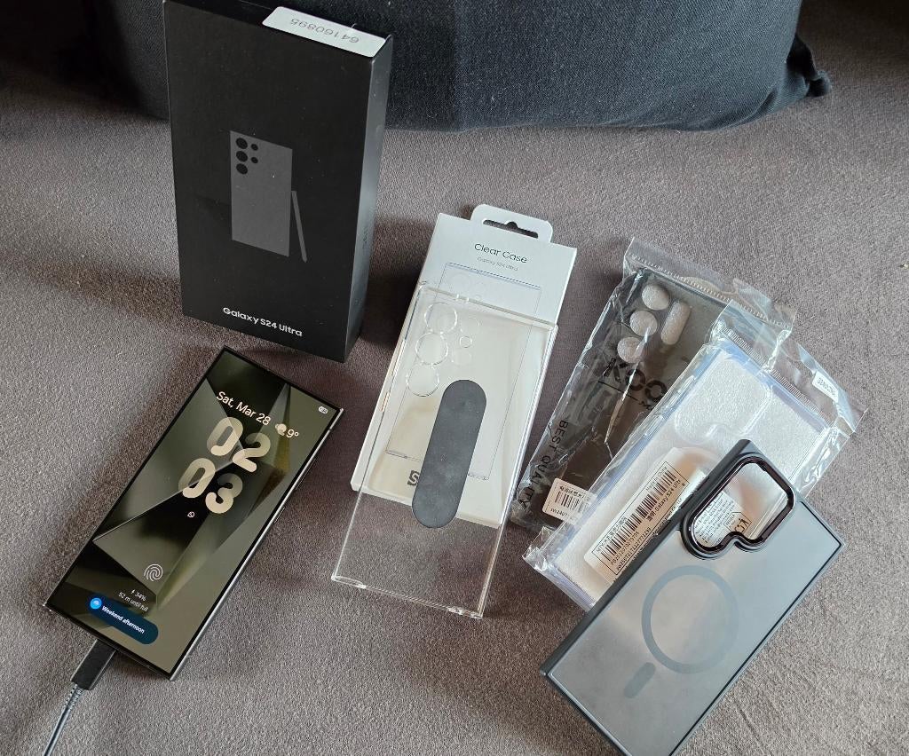 Samsung Galaxy S24 Ultra « Titanium Black » (comme neuf), 10 mégapixels ou plus, Enlèvement ou Envoi, Galaxy S24, Sans simlock