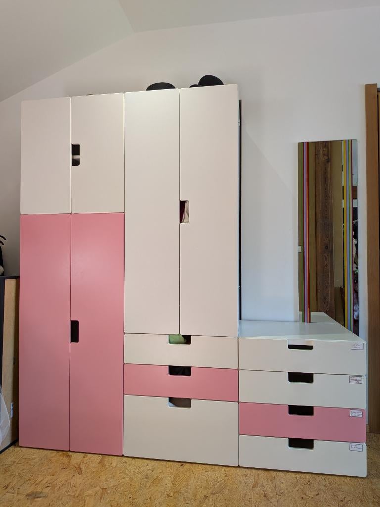 Meubles chambre enfant IKEA STUVA - Armoires Commode Coffre, Ophalen, Gebruikt, 50 tot 70 cm, 105 cm of meer