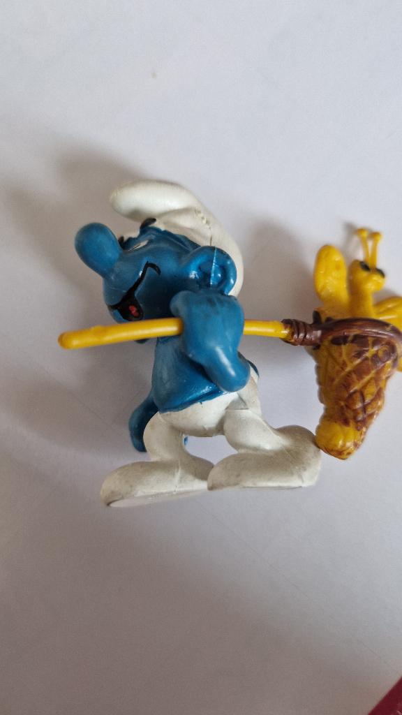 Smurf met vlindernet, Verzamelen, Ophalen of Verzenden, Nieuw, Poppetje, Figuurtje of Knuffel
