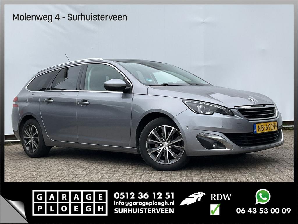 Peugeot 308 SW 1.6 BlueHDI Blue Lease Premium Trekhaak Camer, Auto's, Automaat, Zilver of Grijs, Te koop, Parkeersensor