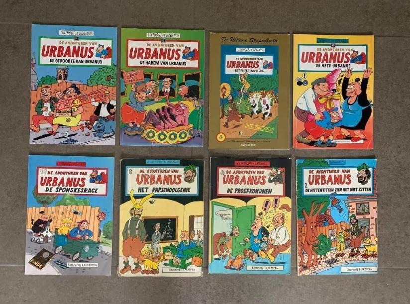 8 strips Urbanus, Boeken, Meerdere stripboeken, Ophalen of Verzenden, Nieuw