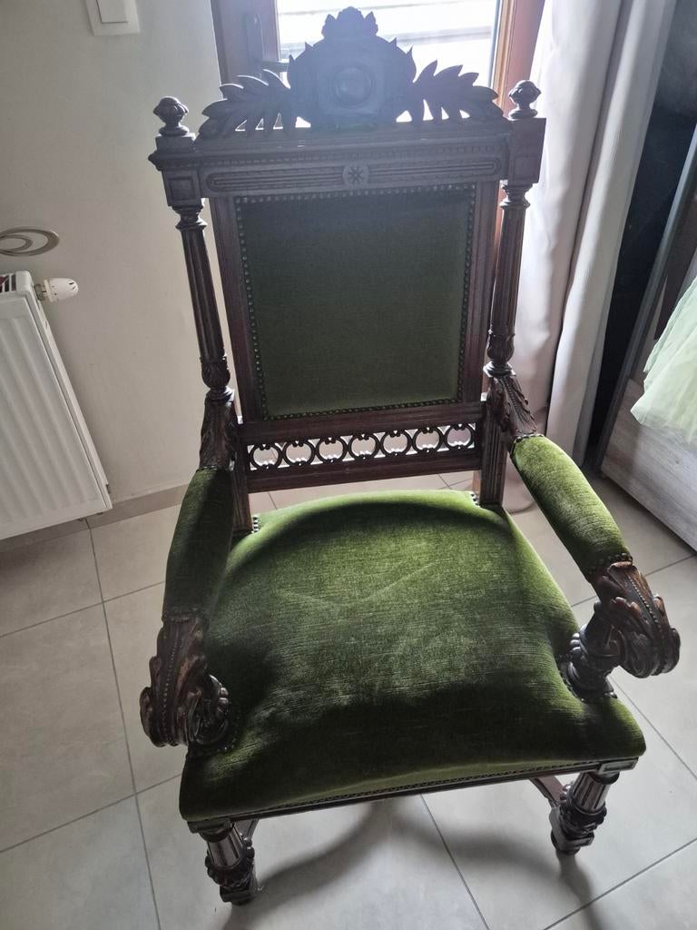 Fauteuil néo renaissance, Antiquités & Art, Enlèvement
