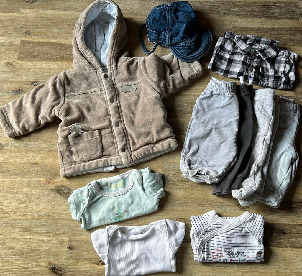 Kledingset 1 maand, Ophalen of Verzenden, Gebruikt, Maat 56