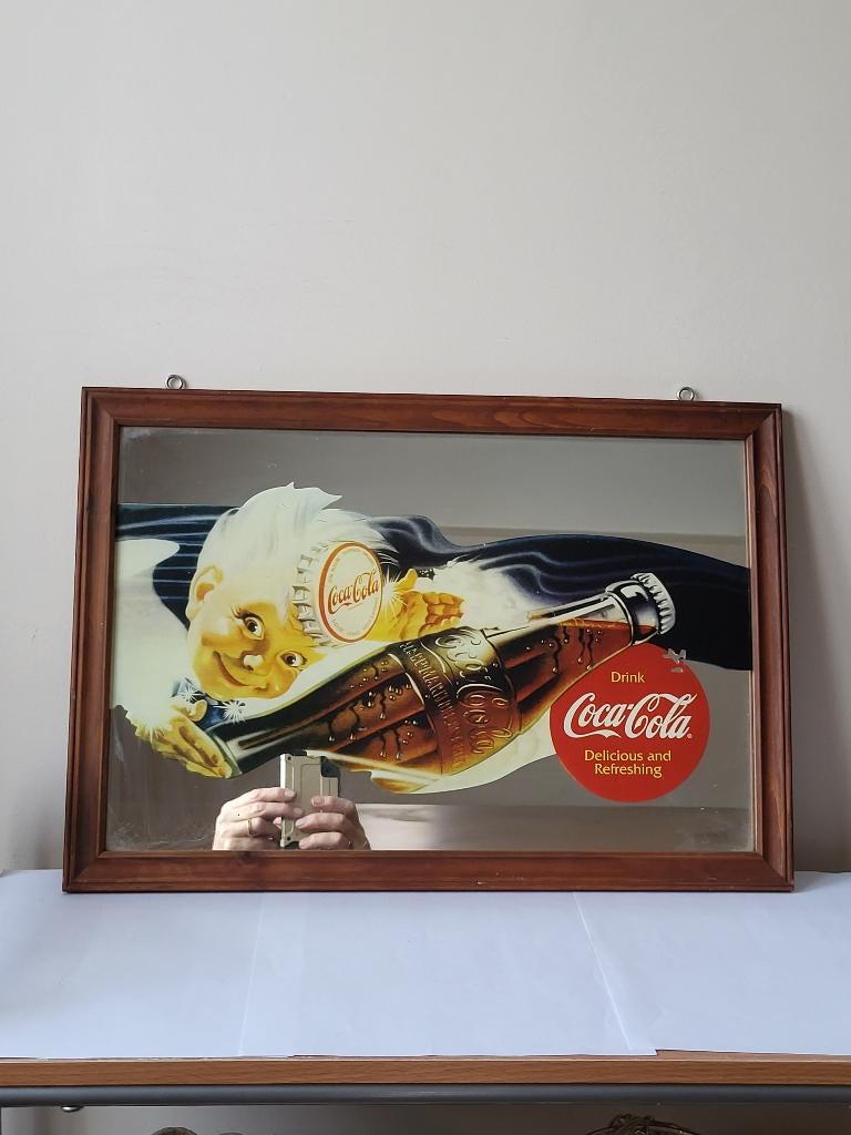 Miroir publicitaire Coca-Cola – Illustration "Sprite Boy", Verzamelen, Ophalen of Verzenden