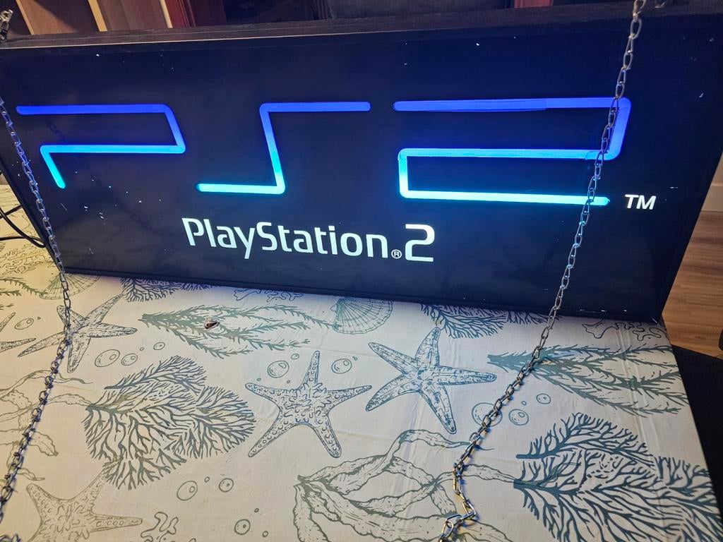 Playstation 2 lichtreclame, Games en Spelcomputers, Ophalen, Gebruikt, Overige controllers, PlayStation 2