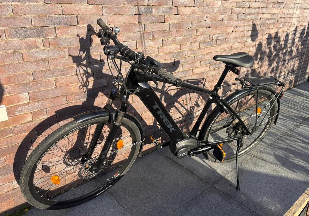 Electrische fiets TREK DUAL SPORT +L BLACK, Fietsen en Brommers, Ophalen, Zo goed als nieuw, 28 inch, Vering