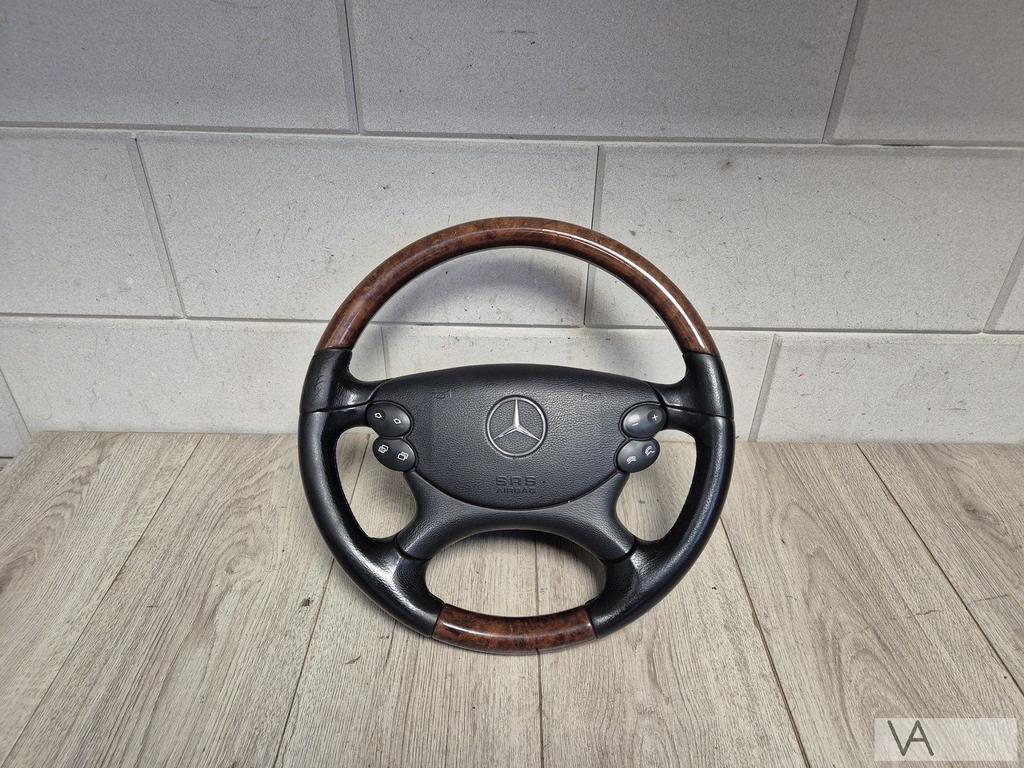 Mercedes S W220 CLK W209 E W211 houten stuur met airbag €400, Auto-onderdelen, Gebruikt, -, Ophalen of Verzenden, -