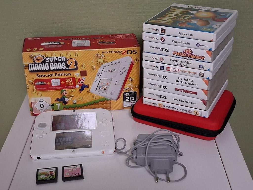 Nintendo 2DS en extra´s, Games en Spelcomputers, Spelcomputers | Nintendo 2DS en 3DS, 2DS, Wit, Ophalen of Verzenden