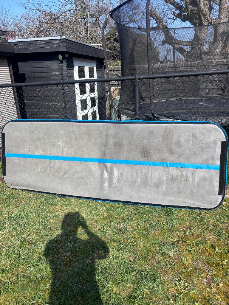 Airtrack 12Spring zonder pomp, Sport en Fitness, Turnen, Ophalen, Gebruikt, Blauw