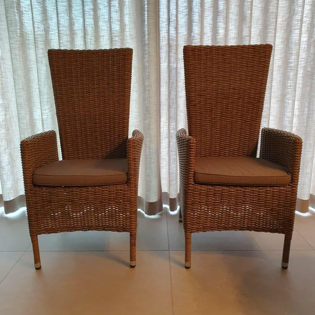 Chaises de jardin en rotin, Enlèvement, Comme neuf, Rotin, Ajustable