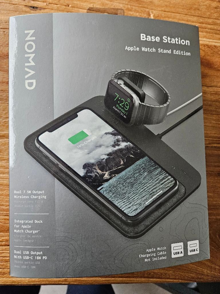 Nomad Base Station Apple Watch Stand Edition, Ophalen, Zo goed als nieuw, Apple iPhone