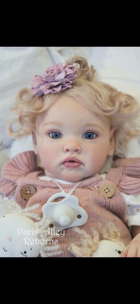 Rebornbaby( pop) Chantal van Natali Blick, Verzamelen, Poppen, Pop, Ophalen of Verzenden