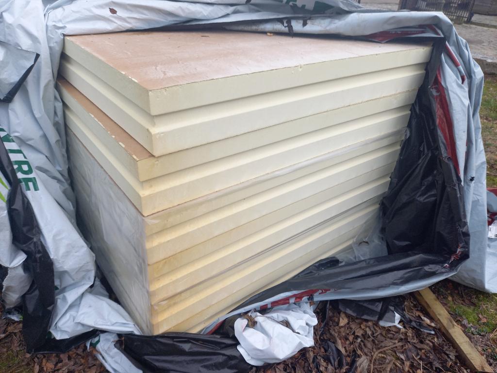 PIR isolatieplaten | 160 mm dik | nieuw - 17 m², Bricolage & Construction, Isolation & Étanchéité, Isolation de toiture, Enlèvement