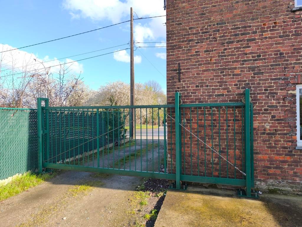 Vrijdragende schuifpoort, Tuin en Terras, Ophalen, IJzer, Schuifpoort