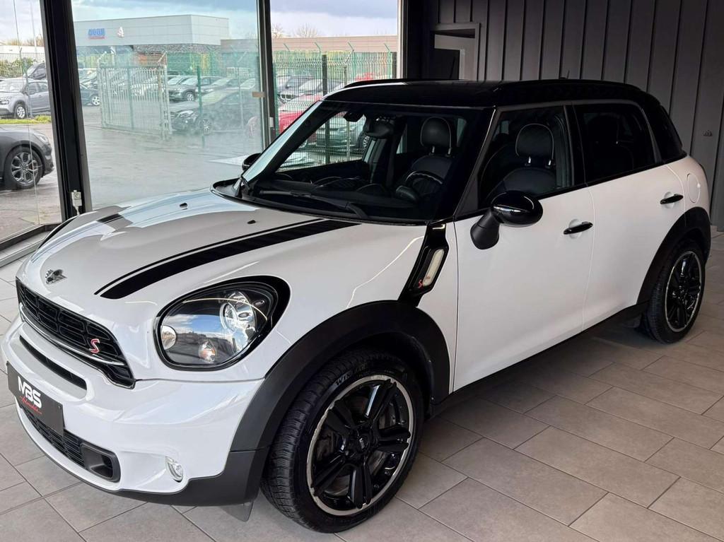 MINI Cooper SD Countryman 2.0 * CUIR * GPS * AUTO * CLIM * A, Wit, Leder, 5 deurs, 143 pk