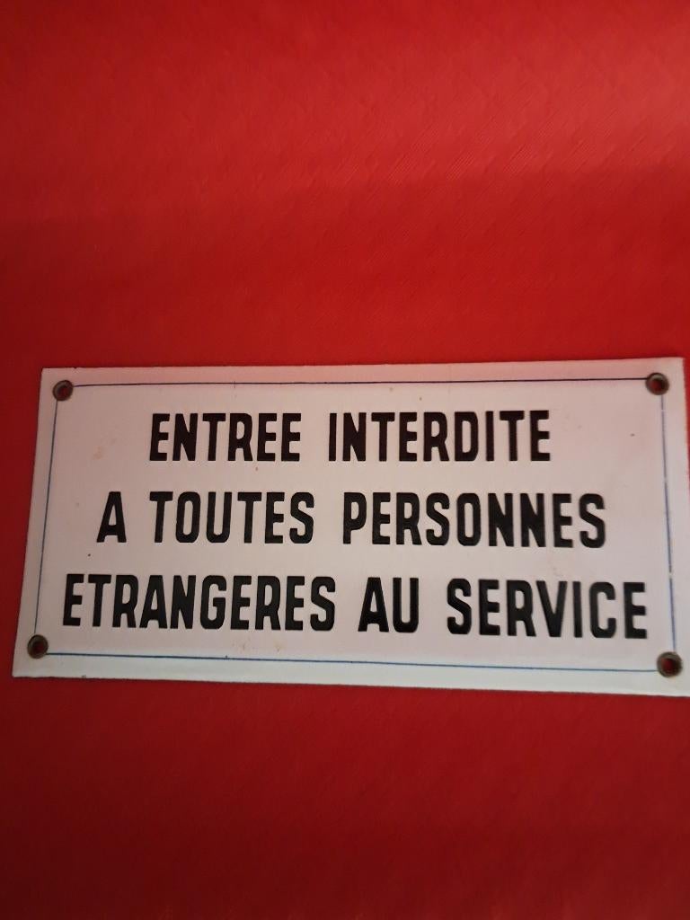 Plaque émaillée, Collections, Gravure, Comme neuf, Enlèvement, 1940 à 1960