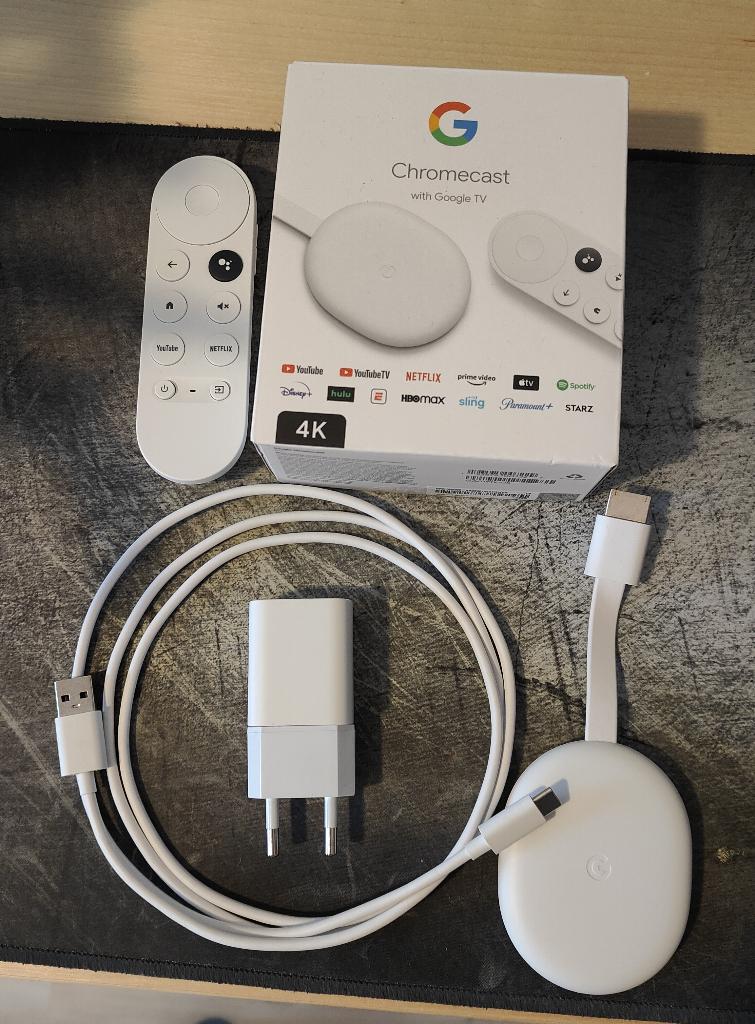 ORIGINAL Chromecast with Google TV 4K, Audio, Tv en Foto, Mediaspelers, Ophalen of Verzenden