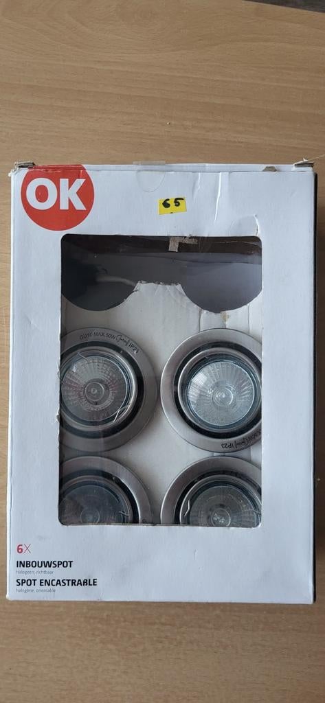 4 inbouwspot, halogeen, richtbaar, OK, Elektronische apparatuur, Ophalen, Nieuw