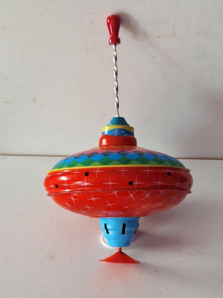 Jolie ancienne toupie en tôle LBZ Lorenz Bolz Zirndorf, Antiquités & Art, Enlèvement ou Envoi