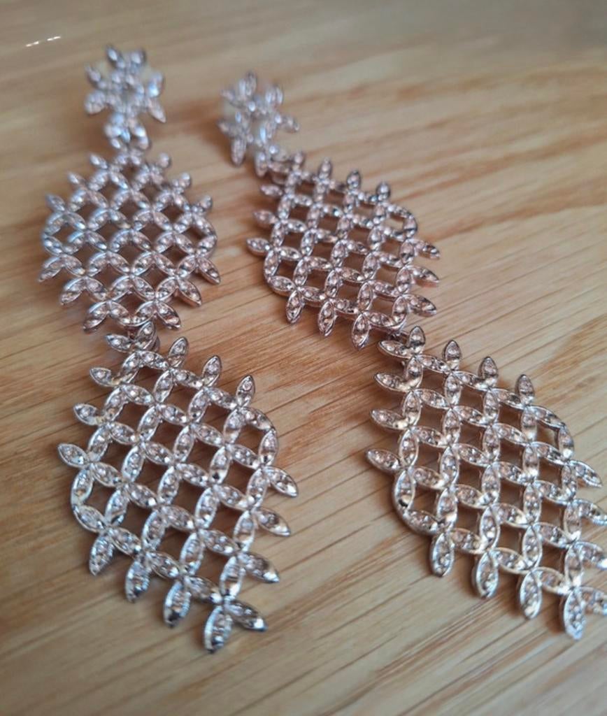 Boucles d’oreilles couleur or rose  –, Bijoux, Sacs & Beauté, Enlèvement ou Envoi, Comme neuf, Or, Or