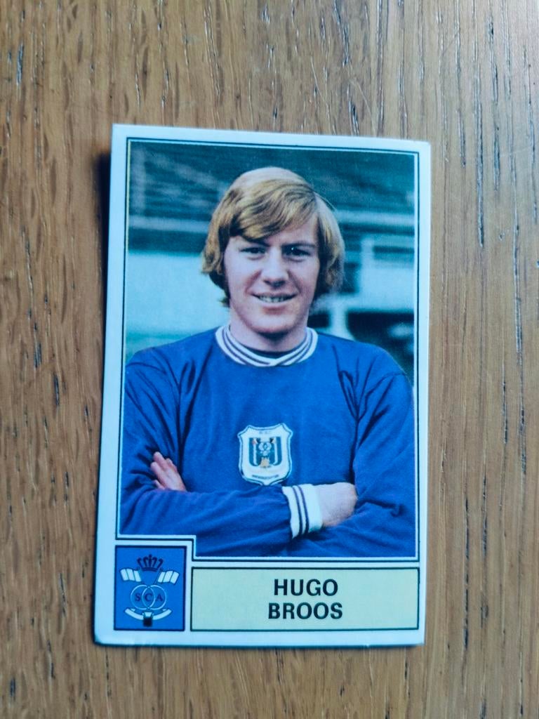 Panini sticker Football 1972-1973 Hugo Broos Anderlecht, Verzamelen, Ophalen of Verzenden