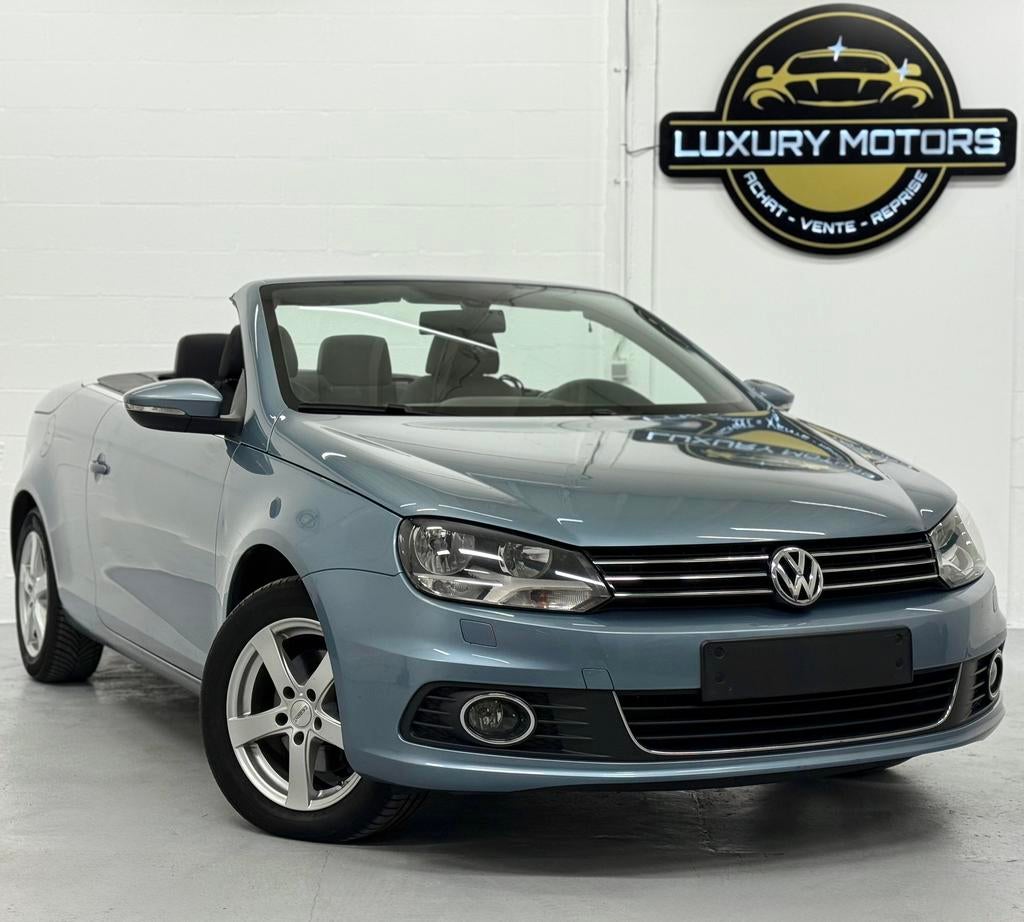 VW EOS 1.4TSI *CABRIOLET* KLAAR OM CARNET VW TE REGISTREREN, Auto's, Stof, Zwart, 4 cilinders, Cabriolet