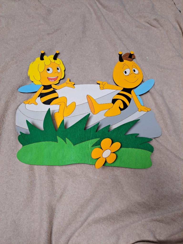 Wandlamp maya de bij, Huis en Inrichting, Lampen | Wandlampen, Zo goed als nieuw, Hout, Ophalen