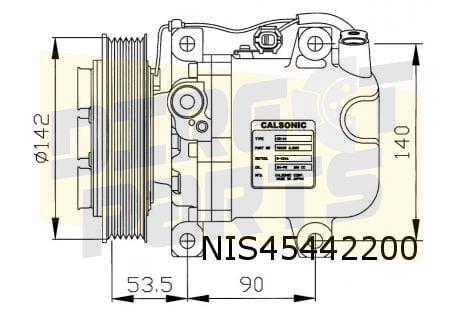 Nissan Primera / Almera (2.0GT SR20DE 110Kw.) compressor AC, Neuf, -, Opel, -
