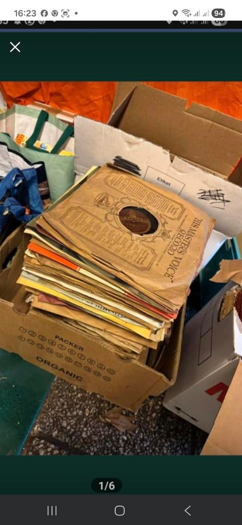 3 caisses de 78 tours, CD & DVD