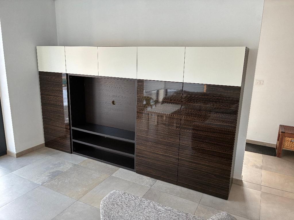 Meuble IKEA Bestå / Rangement & TV, Maison & Meubles, 25 à 50 cm, 200 cm ou plus, Enlèvement ou Envoi, Design suédois