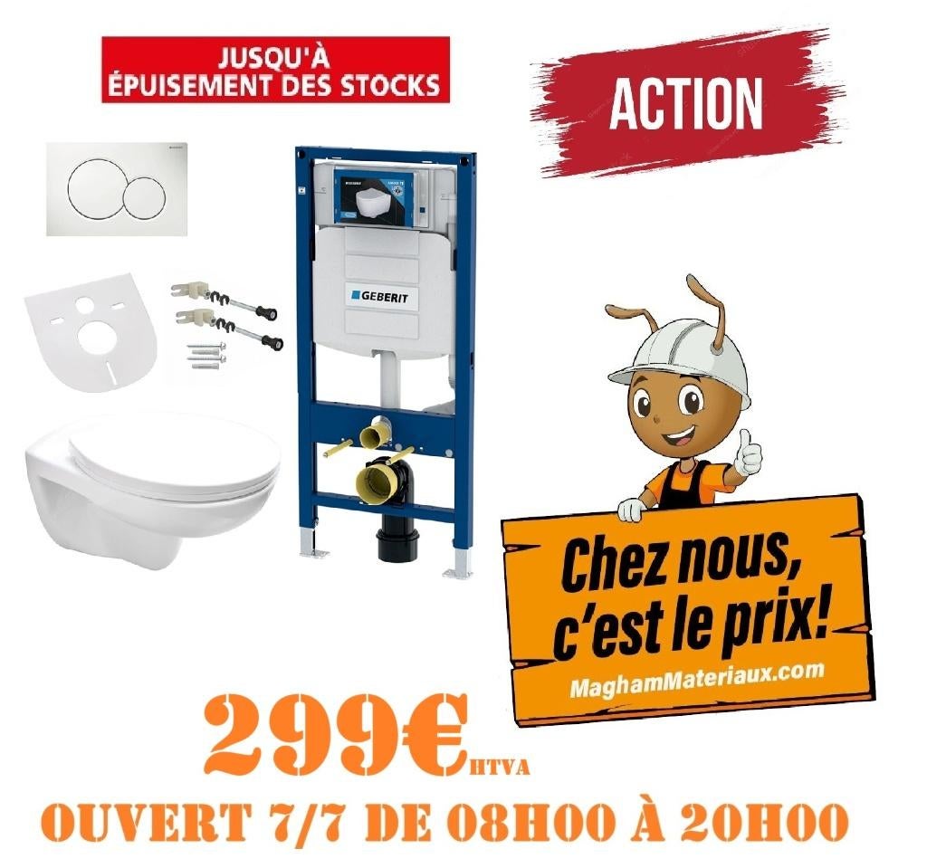 WC PACK GEBERIT, Bricolage & Construction, Enlèvement, Neuf, Toilettes