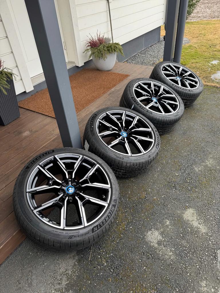 Jantes Bmw 859m Jantes BMW I4 G26 avec pneus ete + capteurs, Enlèvement, 19 pouces, Pneus été, Pneus et Jantes